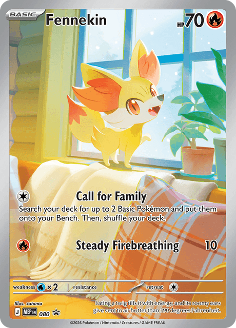 Fennekin Promo – Pokémon TCG карта от MEP Black Star Promos (MEP 080)