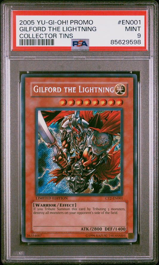 2005 YU-GI-OH! PROMO #EN001 GILFORD THE LIGHTNING COLLECTOR TINS