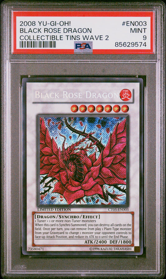 2008 YU-GI-OH! COLLECTIBLE TINS WAVE 2 #EN003 BLACK ROSE DRAGON COLLECTIBLE TINS WAVE 2
