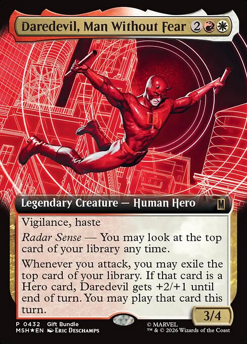 Daredevil, Man Without Fear (Foil Rare) – MSH – NM – EN