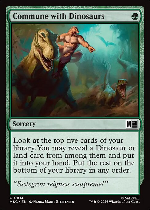 Commune with Dinosaurs (Foil Common) – MSC – NM – EN