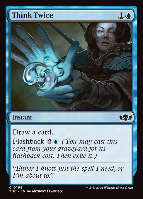Think Twice – Tarkir: Dragonstorm Commander #168