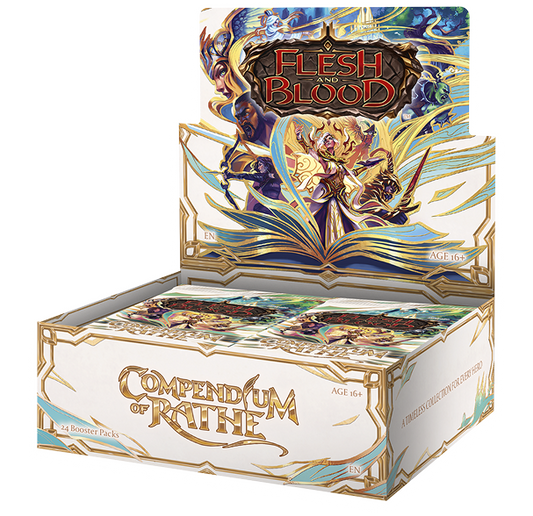 PRE-ORDER:Flesh and Blood TCG: Compendium of Rathe - Booster Display  24 Packs