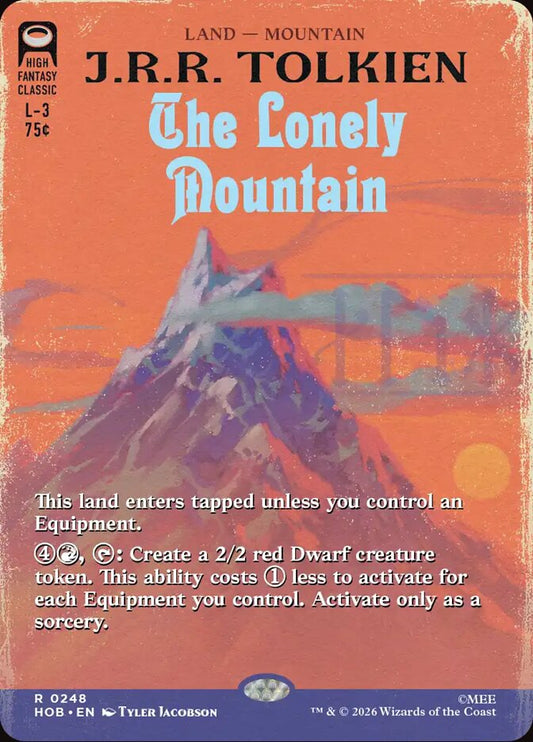 The Lonely Mountain Foil Borderless Scene – Magic: The Gathering карта от The Hobbit