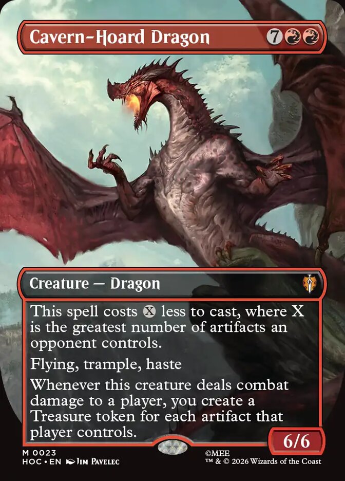 Cavern-Hoard Dragon Borderless – Magic: The Gathering карта от The Hobbit Eternal