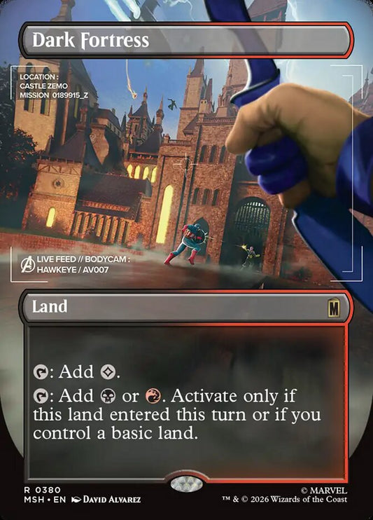 Dark Fortress Borderless – Magic: The Gathering карта от Marvel Super Heroes