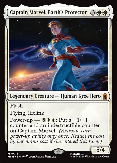 Captain Marvel, Earth's Protector (Mythic) – MSH – NM – EN
