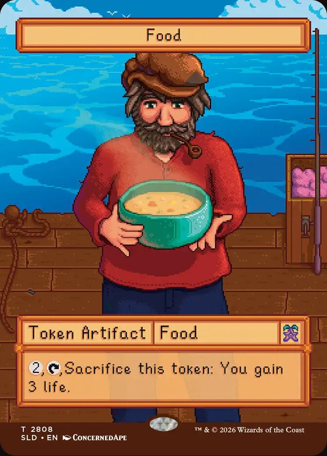 Food Token – Magic: The Gathering карта от Secret Lair x Stardew Valley