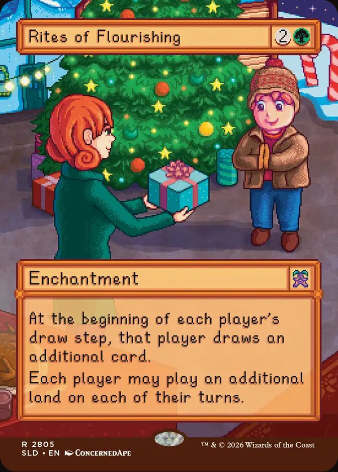 Rites of Flourishing – Magic: The Gathering карта от Secret Lair x Stardew Valley