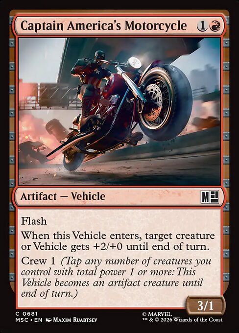 Captain America's Motorcycle (Foil Common) – MSC – NM – EN