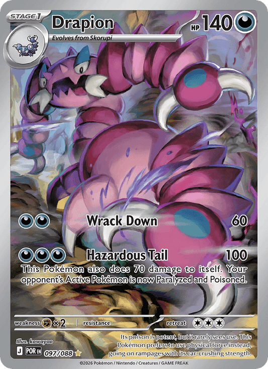 Drapion Illustration Rare – Pokémon TCG карта от Perfect Order (POR 097)