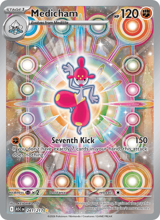 Medicham Illustration Rare – Pokémon TCG карта от Ascended Heroes (ASC 241)