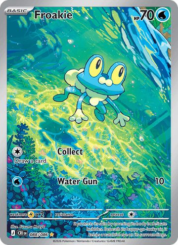 Froakie Illustration Rare – Pokémon TCG карта от Chaos Rising (CRI 088)