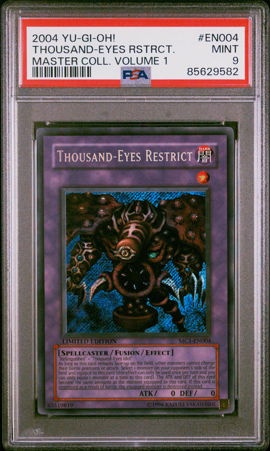 2004 YU-GI-OH! MASTER COLLECTION VOLUME 1 #EN004 THOUSAND-EYES RSTRCT. MASTER COLL. VOLUME 1