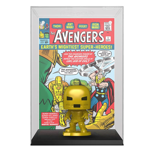 PRE-ORDER:Marvel POP! Comic Cover Vinyl Figure – Avengers #1 – 9 cm
