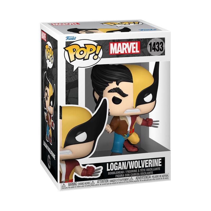 Marvel POP! Vinyl Figure – Split Wolverine/Logan (9 cm)