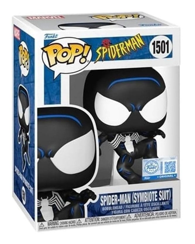 Spider-Man POP! Marvel Vinyl Figure – Black Suit Spidey (9 cm)