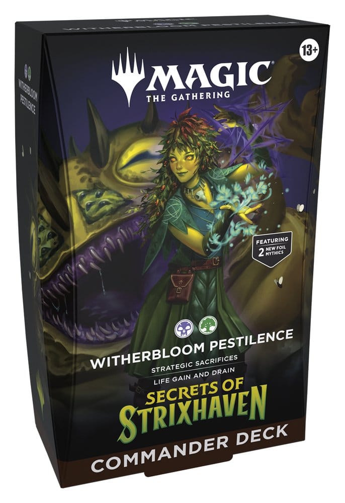 PRE-ORDER:Magic: The Gathering – Secrets of Strixhaven Commander Decks Case (5) – English