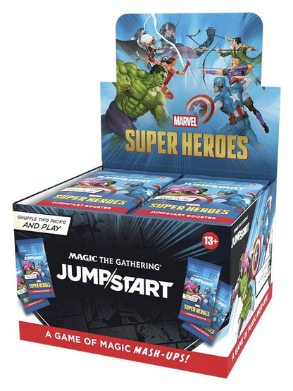 MTG Marvel Super Heroes Jumpstart Booster Display — гръб на опаковката