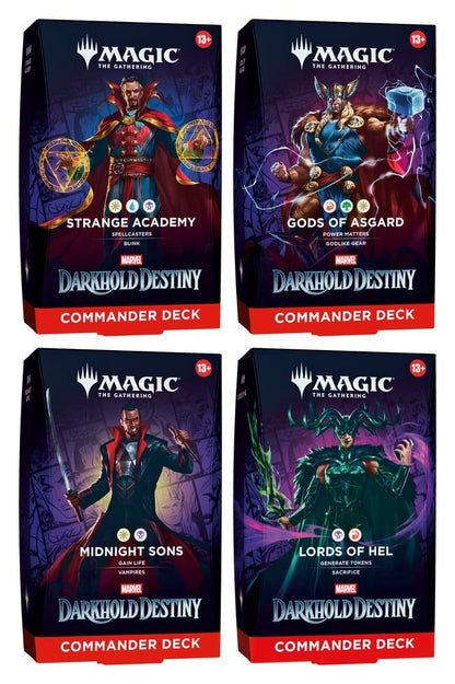 Magic: The Gathering – Marvel: Darkhold Destiny Commander Decks – комплект 4 колоди – pre-order в CollectoR TCG