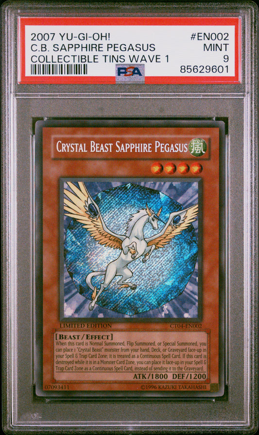 2007 YU-GI-OH! COLLECTIBLE TINS WAVE 1 #EN002 C.B. SAPPHIRE PEGASUS COLLECTIBLE TINS WAVE 1